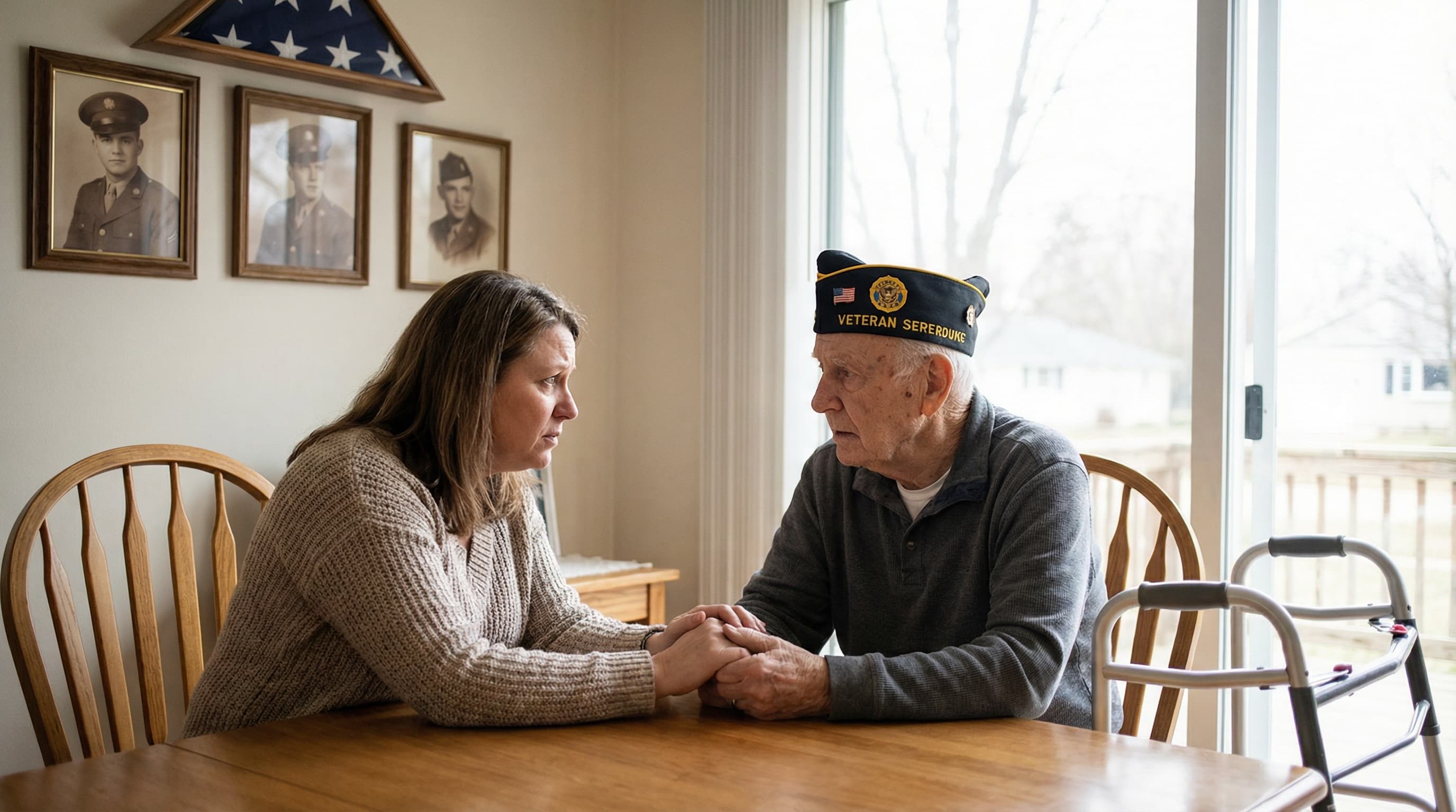 Assessing when veterans need professional home care assistance